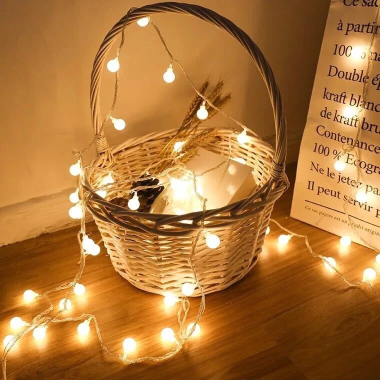 10M USB/Battery Power Ball LED String Lights Garland Lights  Outdoor  Lamp Wedding Garden Fairy Lights Christmas Decoration