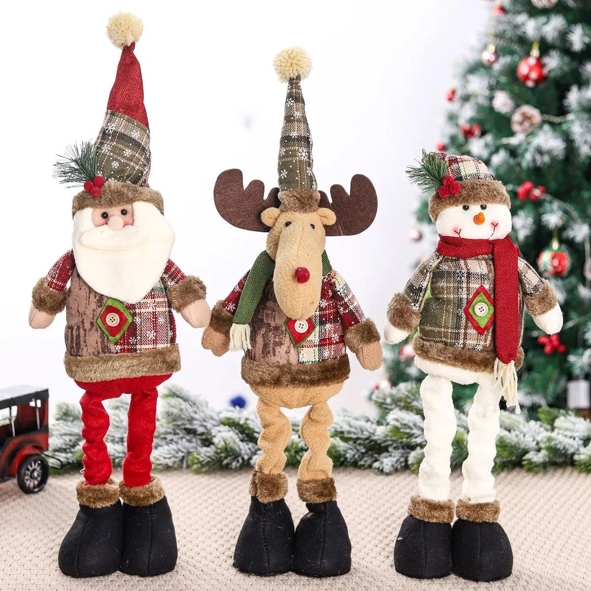 Telescopic Christmas Doll Merry Christmas Decorations For Home 2023 Christmas Ornament Xmas Navidad Noel Gifts New Year 2024